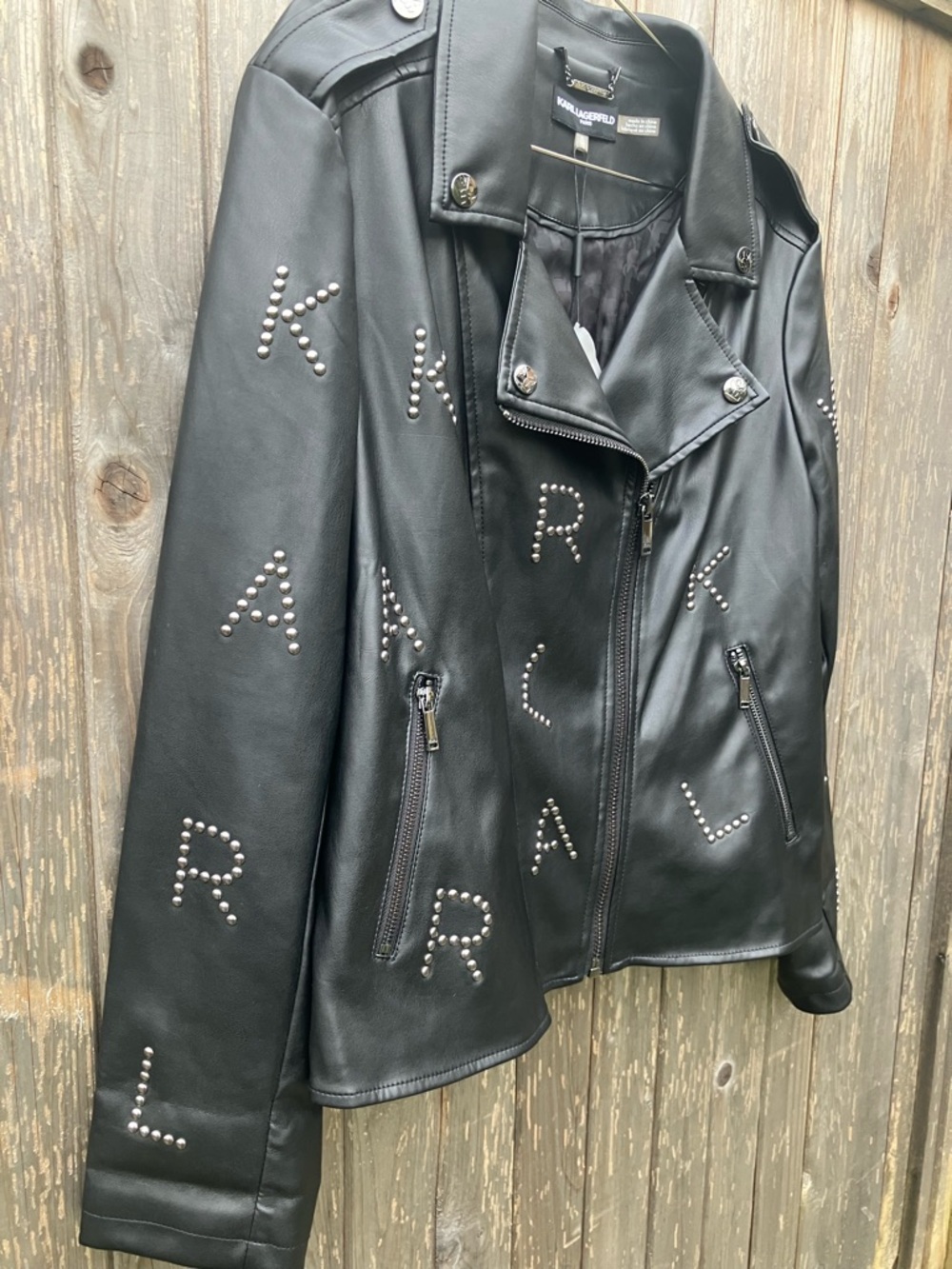 NWT Karl Lagerfeld faux leather - Picture 6 of 9